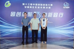 公司榮獲第十三屆中國創(chuàng)新創(chuàng)業(yè)大賽安徽賽區(qū)蕪湖市決賽三等獎(jiǎng)